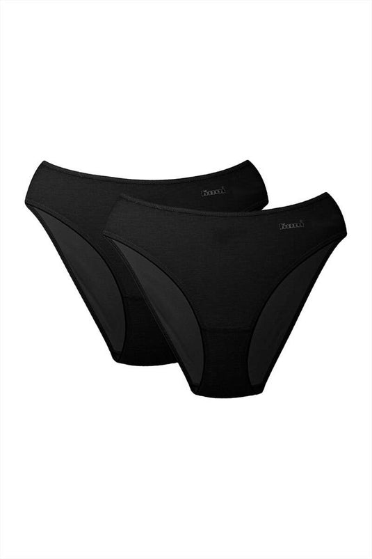 Kom Basic 2'li Slip Külot Siyah
