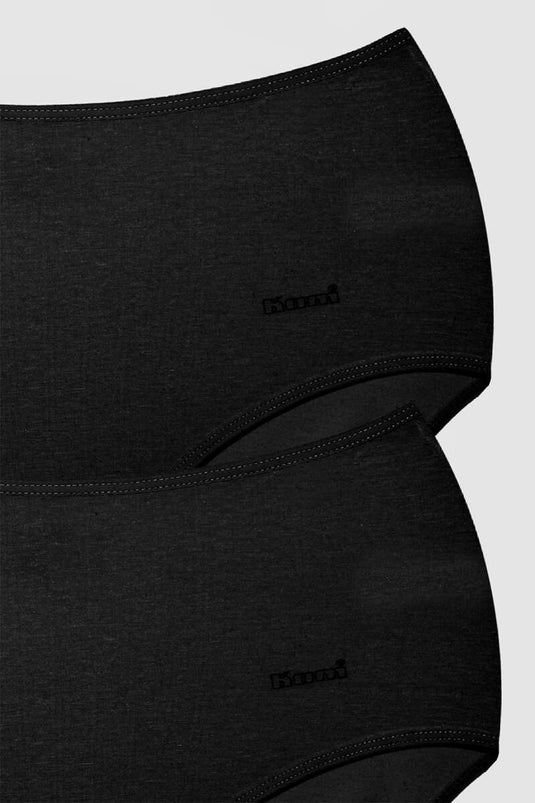 Kom Basic Maxi 2'li Külot Siyah