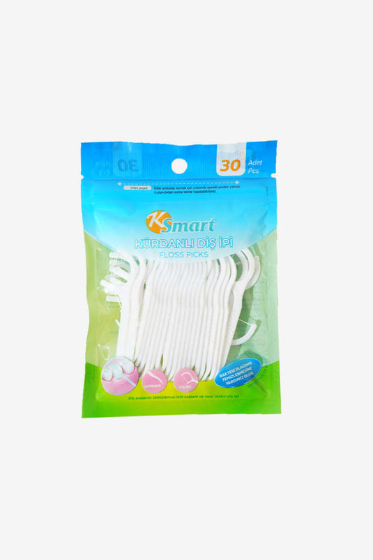 خيط أسنان مع أعواد تنظيف 30 قطعة