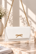 Sac À Chaîne Avec Boucle Blanche