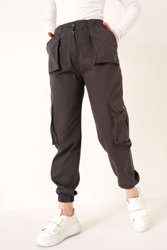 Elastic Cargo Pants Antasit