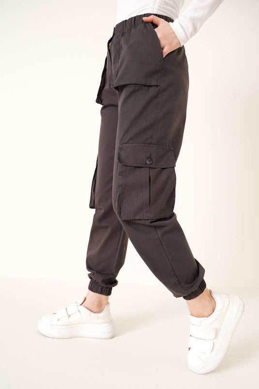 Elastic Cargo Pants Antasit