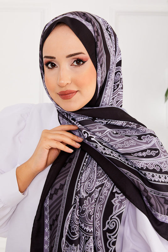 Hijab-Schal mit Lavamuster -4