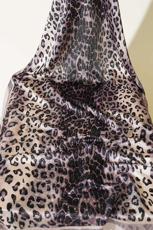 Leopar Desen İpek Twill 3'lü Şal Seti Asorti 1