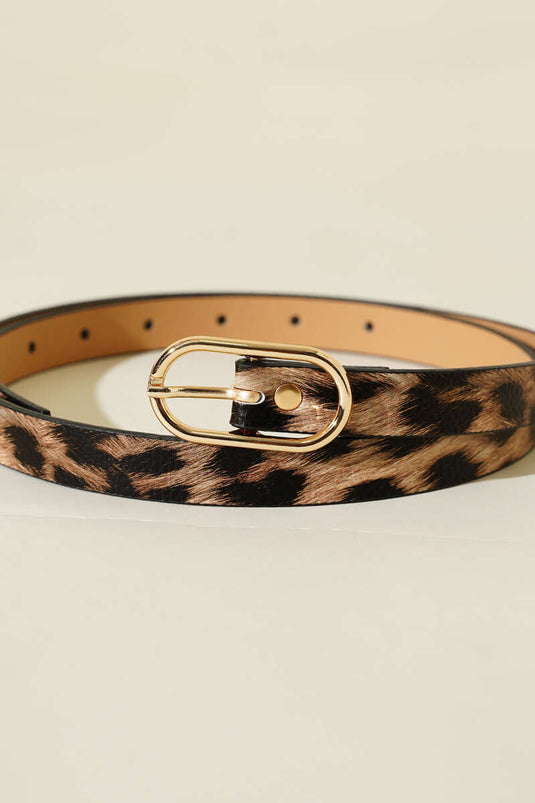 Leopard Pattern Belt Assorted 9