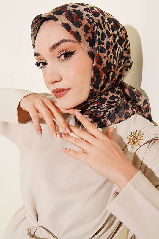 Série Léopard Foulard Coton Assorti 10