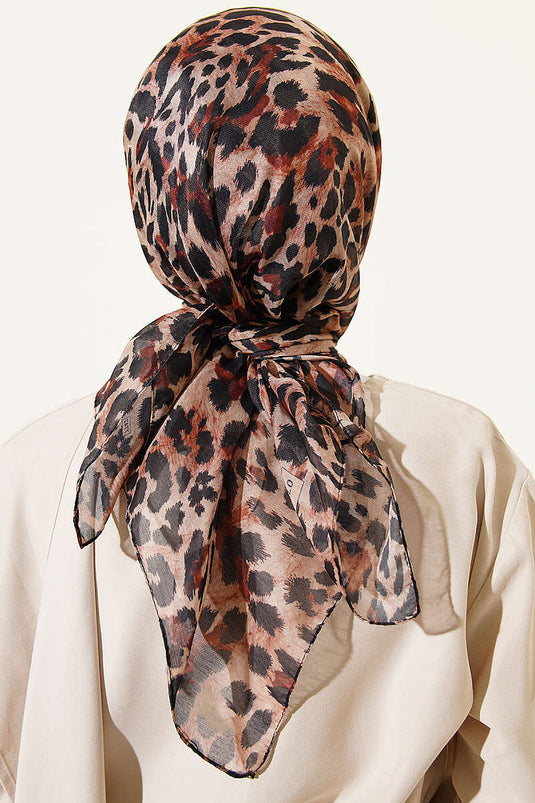 Série Léopard Foulard Coton Assorti 10