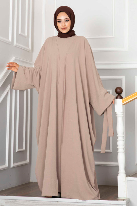 Leyli Hijab Abaya Set Beige