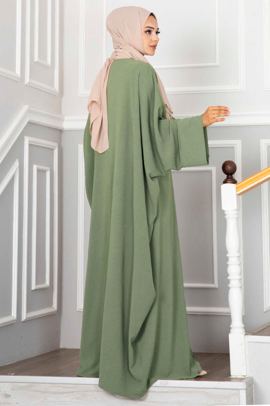 Leyli Tesettür Abaya Takım Mint