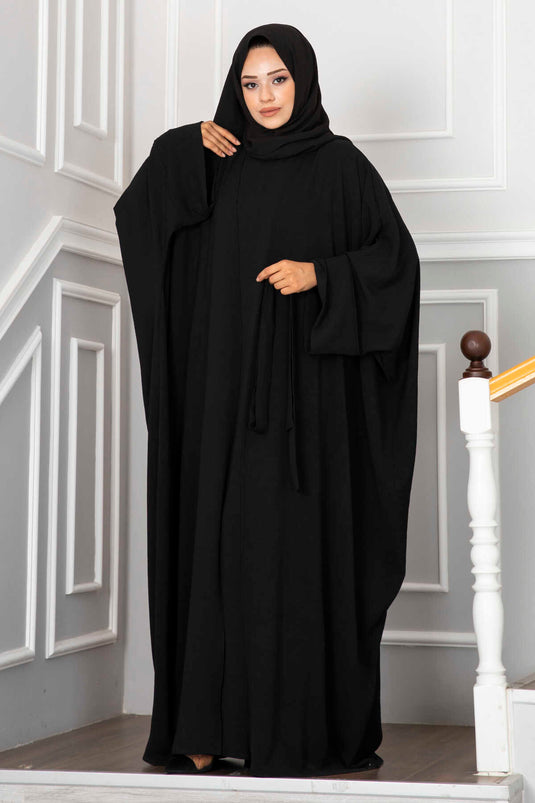 Leyli Hijab Abaya Set Schwarz