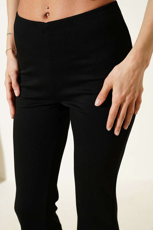Black Spanish Leg Pants with Lycra