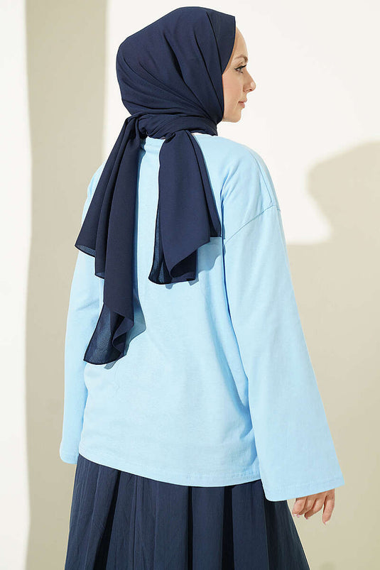 Tunique Imprimée Bleue