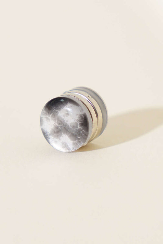 Aimant pour foulard écru de la série Lotus