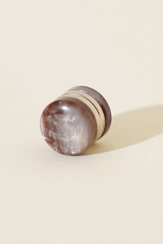 Aimant pour écharpe Lotus Series marron écru