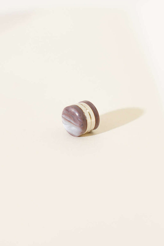 Aimant pour écharpe châtaigne de la série Lotus