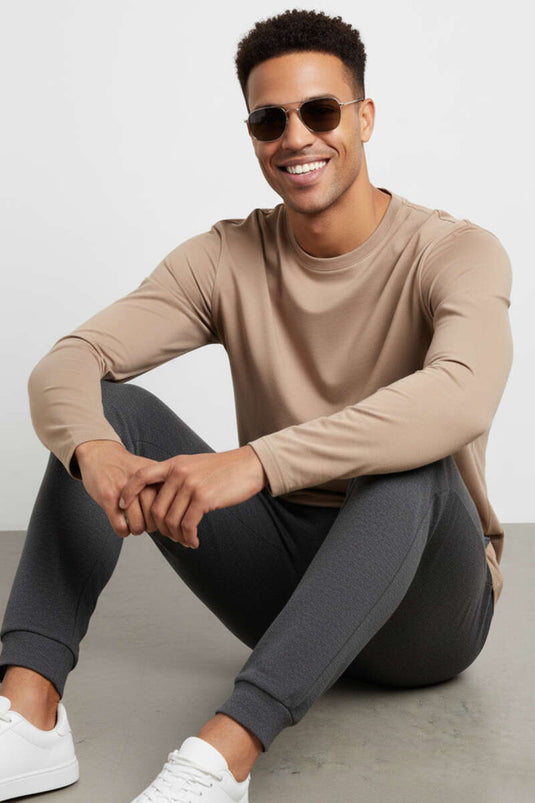 Loyşa Basic Sweatshirt Bej