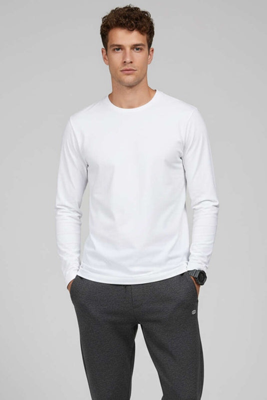 Loysa Basic Sweatshirt Ecru