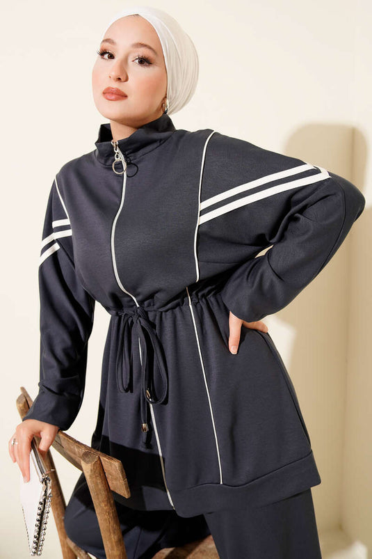 Loyşa Taillentunnel Gestreifter Zweiteiler Rauch