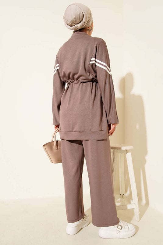 Loyşa Taillentunnel Gestreifter Zweiteiler Nerz