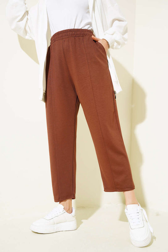 Pantalon Loyşa Çımalı Marron