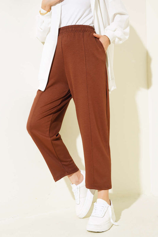 Pantalon Loyşa Çımalı Marron