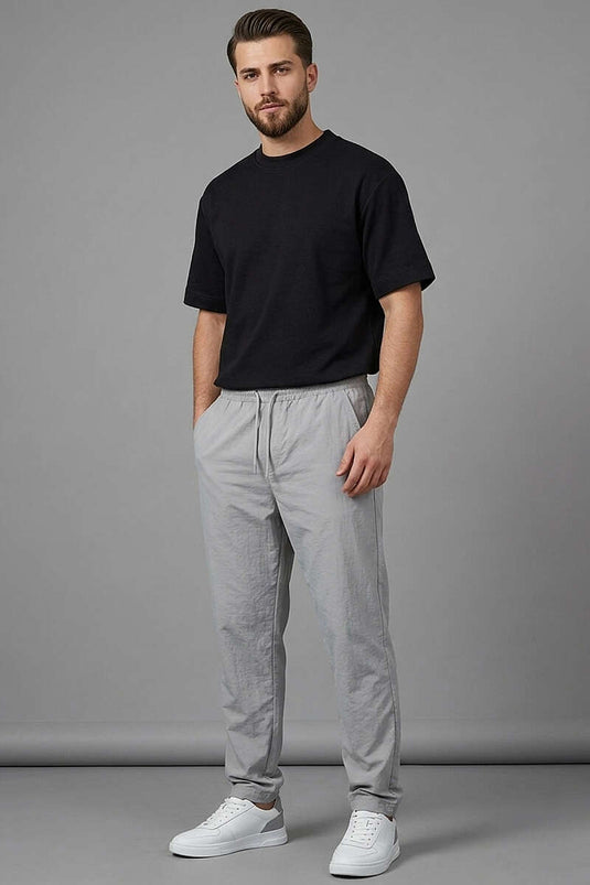 Loyşa T-shirt Basic Uomo Nero
