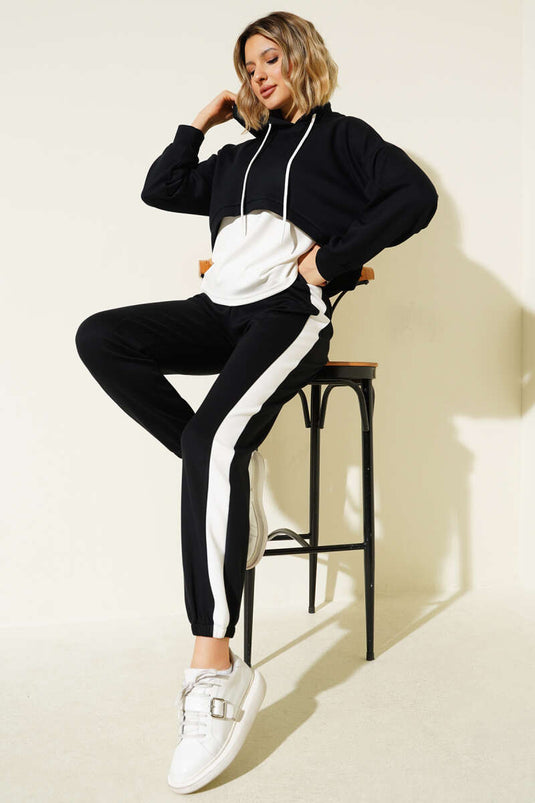 Loisha Undershirt Three-Piece Set Black