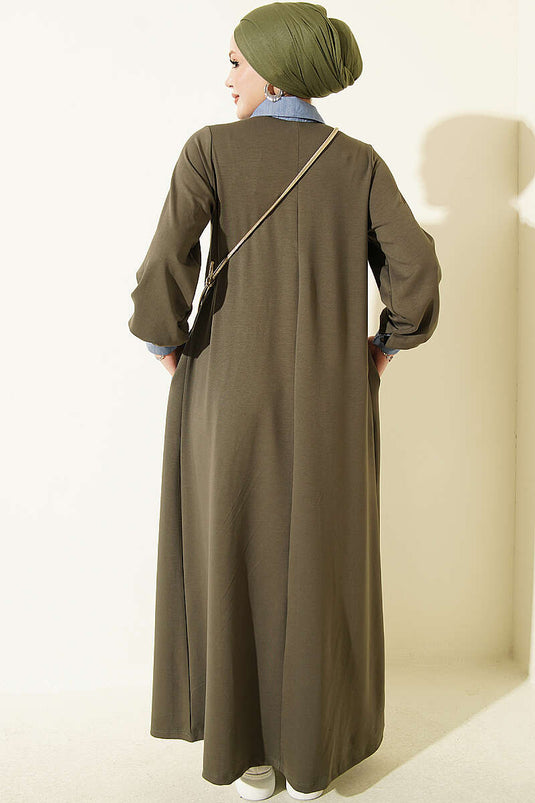 Robe-Chemise En Jean Loyşa Kaki