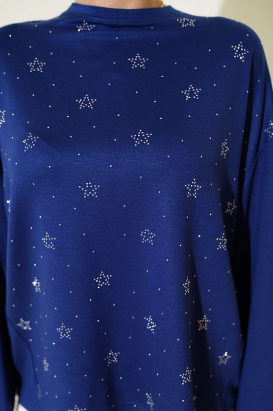 Chemisier Loyşa Mini Star Stone Bleu Marine