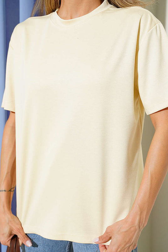 Loyşa Omuz Dikişli T-shirt Sarı
