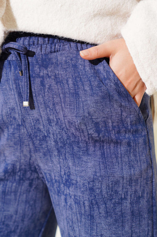 Loyşa Palazzo Pantolon İndigo