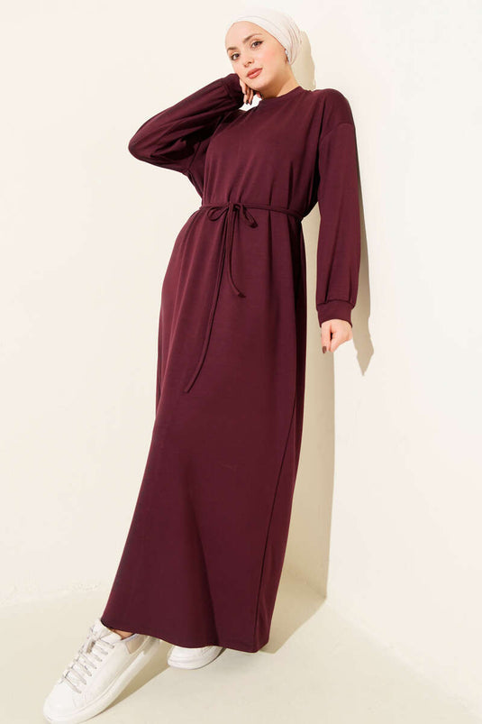 Loyşa Salaş Elbise Bordo