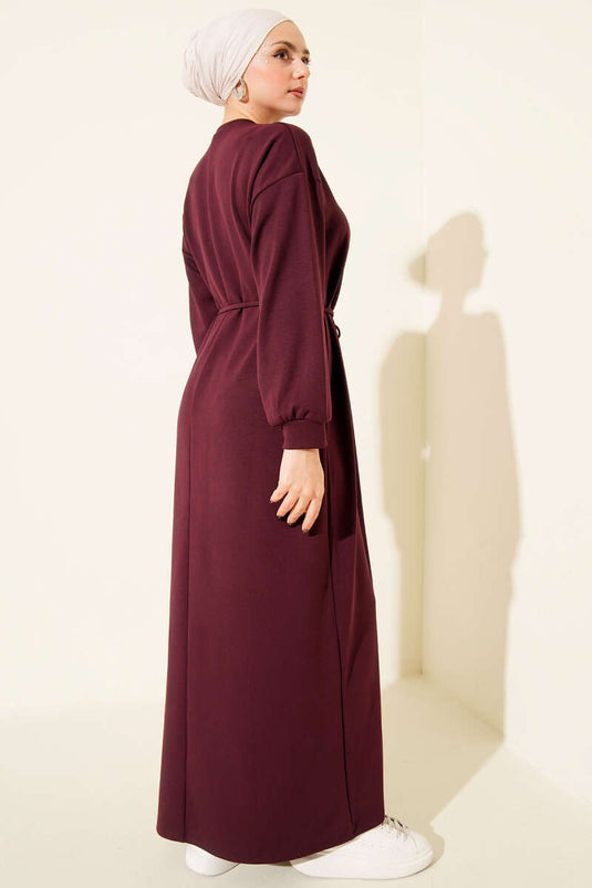 Loyşa Salaş Elbise Bordo