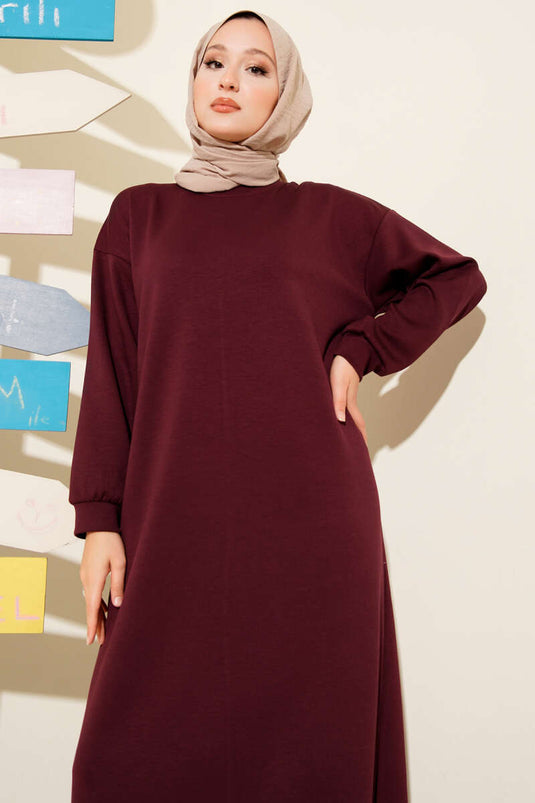 فستان لويزا كاجوال بورجوندي