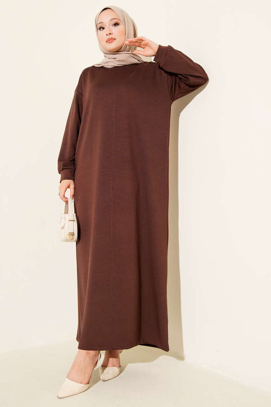 Loyşa Salaş Elbise Kahve