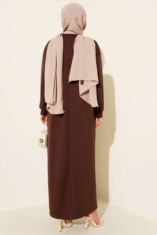 Loyşa Salaş Elbise Kahve