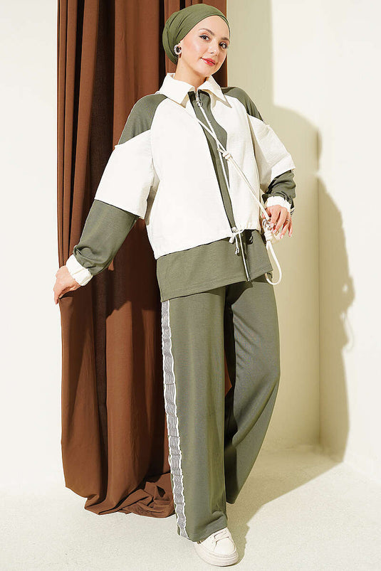Completo Loyşa Con Cintura In Khaki