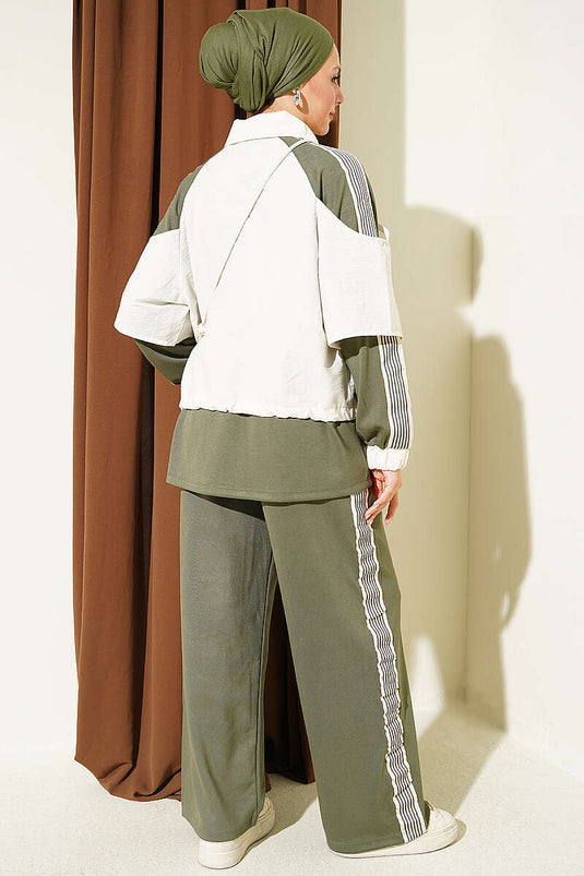 Completo Loyşa Con Cintura In Khaki