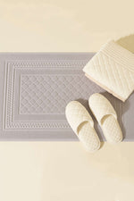 Serviette de pieds de luxe grise