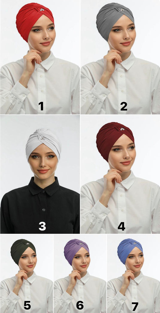 Turban Lux 3 Pierres