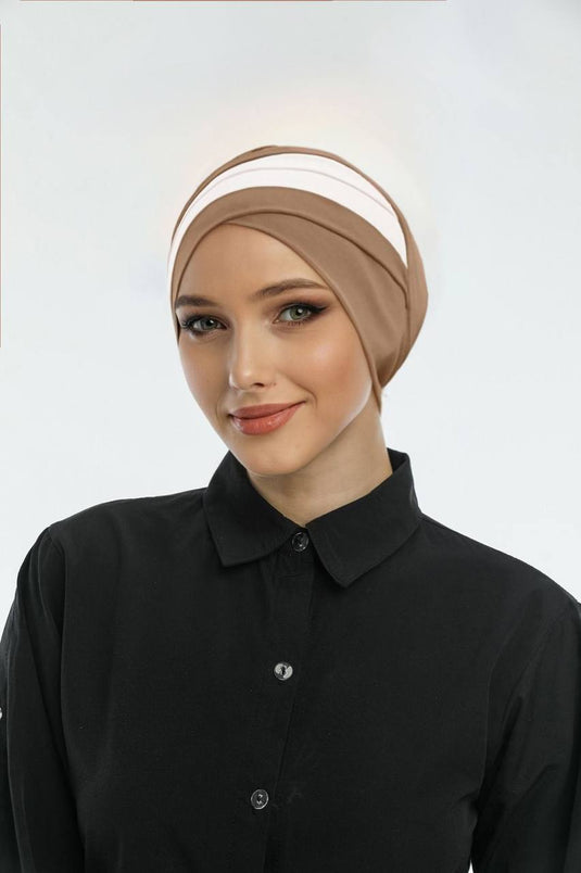 Lux Colorful Draped Bonnet