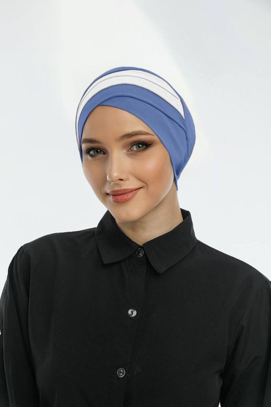 Lux Colorful Draped Bonnet