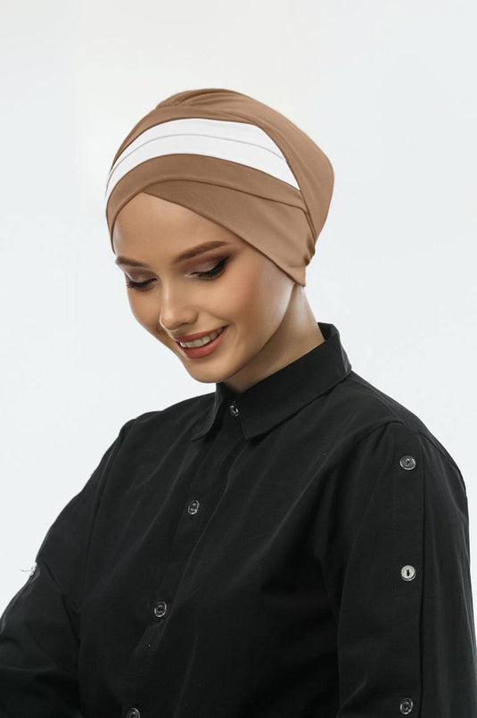 Lux Colorful Draped Bonnet