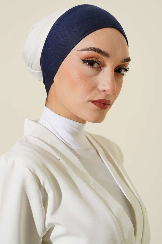 Lüx Kaymaz Badana Bone Lacivert