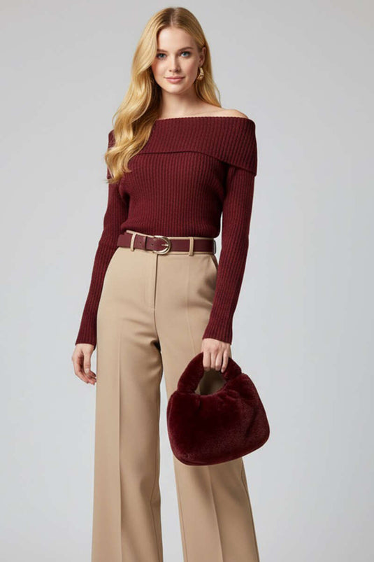 Madonna Yaka Triko Kazak Bordeaux