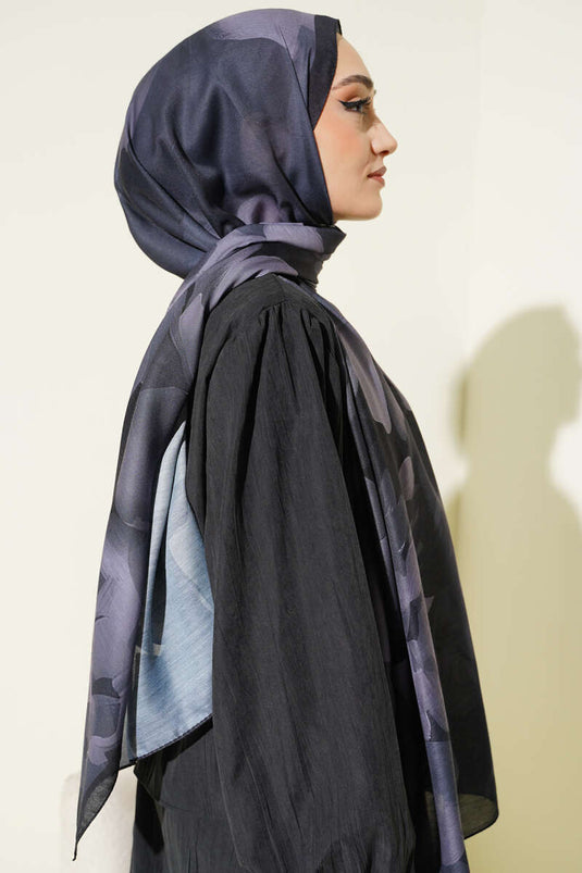 Manolya Patterned Shawl Anthracite