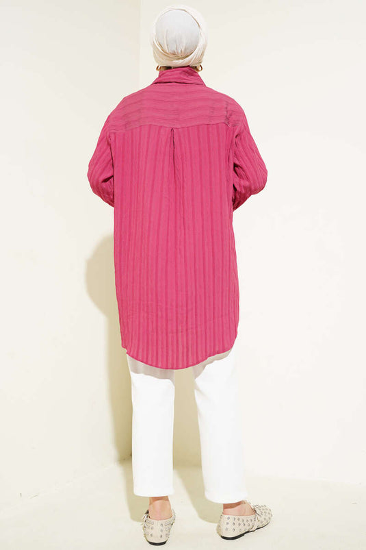 Lace-Up Tunic Rose Pink