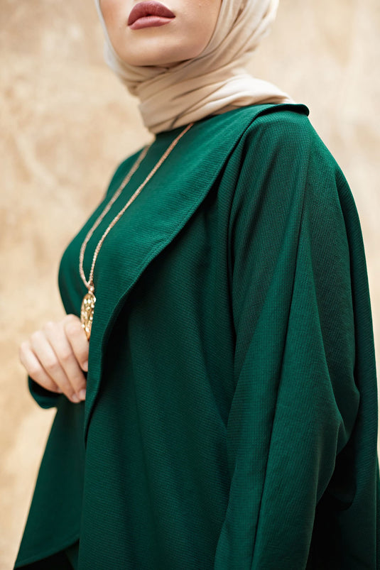 Rok en tuniek Dubbele Hijab Combinatie 5461-10 Emerald