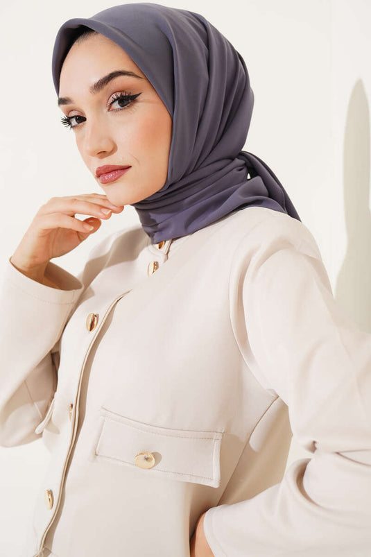 وشاح مدين إيبكي رمادي داكن