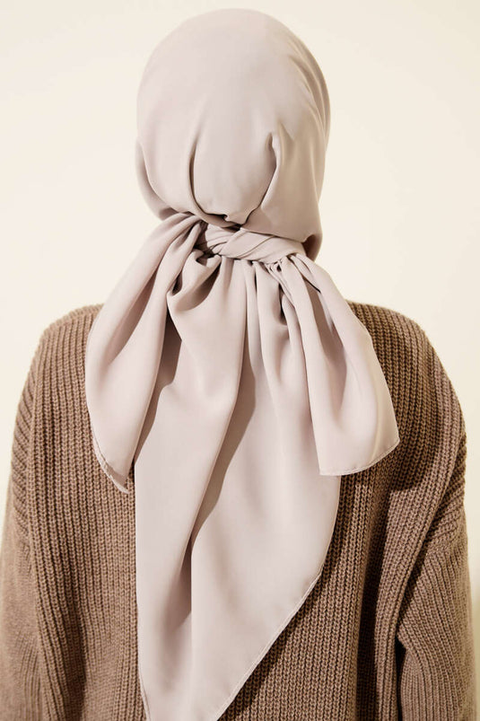 وشاح حرير المدينة المنورة رملي بيج